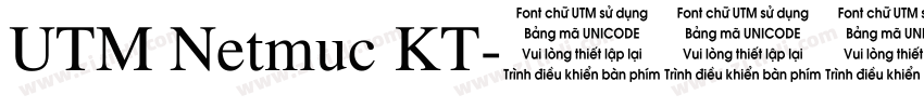 UTM Netmuc KT字体转换